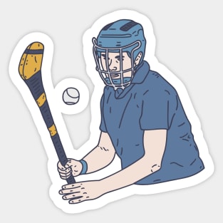 Camogie - Irish Team Sport - Wooden Stick Player Sticker